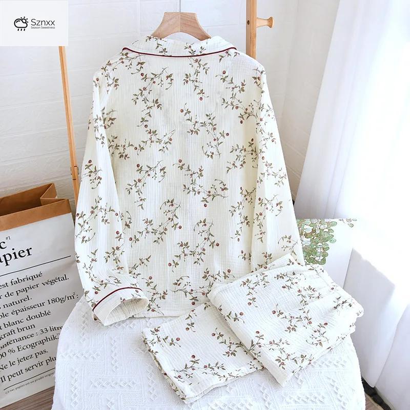 Soft Cotton Crepe Women’s Loungewear Pajama Set