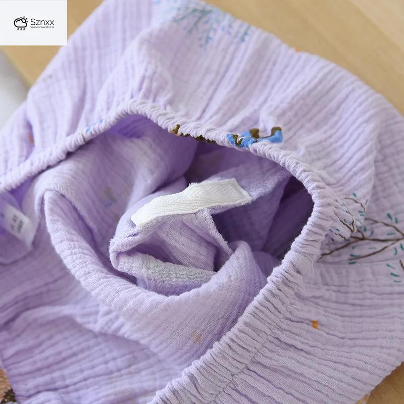 Soft Lavender Cotton Long-sleeve Pajama Set Plus